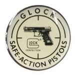 GLOCK ピンバッジ 2202 SAFE ACTION PISTOL メーカーロゴ入り シルバー