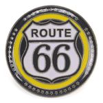 ピンバッジ Route66 ラウンド型 30mm