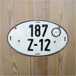 ライセンスプレート ドイツ オーバル J