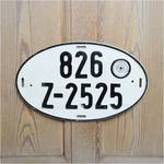 ライセンスプレート ドイツ オーバル L