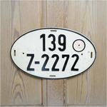 ライセンスプレート ドイツ オーバル M