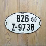 ライセンスプレート ドイツ オーバル Q