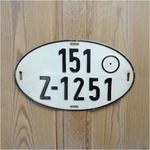 ライセンスプレート ドイツ オーバル R