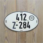 ライセンスプレート ドイツ オーバル型