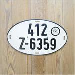 ライセンスプレート ドイツ オーバル D