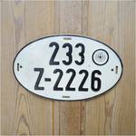 ライセンスプレート ドイツ オーバル G