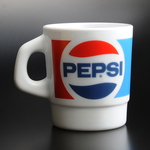 マグカップ PEPSI ミルキーグラス ロゴ