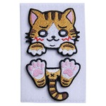 にとろん ミリタリーパッチ はさみねこ 蓄光パッチ ベルクロ
