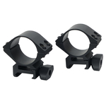 HYUGA マウントリング 20mmレール 30mmチューブ径対応 高さ10mm 2個セット