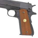 キャロムショット 木製グリップ 紫檀チェッカーinメダル M1911A1用