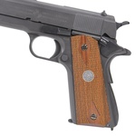 キャロムショット 木製グリップ 紫檀ダイヤチェッカー イーグルメダル M1911A1用