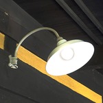 工業系ブラケットライト C字型 レトロ照明器具 白色セード