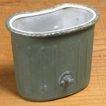 ドイツ軍放出品 水筒カバー スチール製