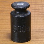 ドイツ軍放出品 分銅 天秤ばかり用 500g ロング型