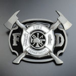 ベルトバックル 消防署 ブラック OC011