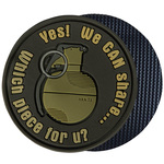 HELIKON-TEX ミリタリーワッペン 「WE CAN SHARE」 PVC製 OD-GSH-RB