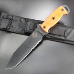 ONTARIO アウトドアナイフ RD7 G10 オレンジ 半波刃 9417