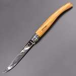 OPINEL 折りたたみナイフ No12 スリムナイフ オリーブウッド ステンレス鋼