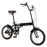【直送 代引き不可】 OTOMO 折りたたみ自転車 Grandir GR-16 16インチ ブラック 67026