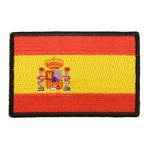 ミリタリーパッチ スペイン国旗 アイロンシート付