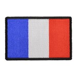 ミリタリーパッチ フランス国旗 アイロンシート付