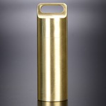 防水カプセル 真鍮 ペンダントトップ 薬ケース