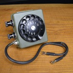 スウェーデン軍放出品 ロータリー式ダイヤル 野戦電話用 通信機器 フィールドフォン