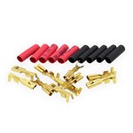 LONEX ガンモーターコネクター 電動ガン用 モーターゴールドピン 10個セット 熱収縮チューブ付