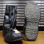 イギリス軍放出品 オーバーブーツ 雨具 帯電防止 PVC製