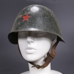 ブルガリア軍放出品 ヘルメット M51 スチール製 OD 赤星