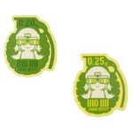 ヤマメプロジェクト BBボトルステッカー Ver.2 手榴弾型 BIO 0.20g/0.25g 2枚セット
