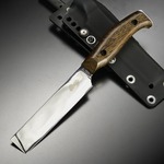 makkari knives 腰鉈 暖 間狩純平作 フルタング 樹脂製シース付き