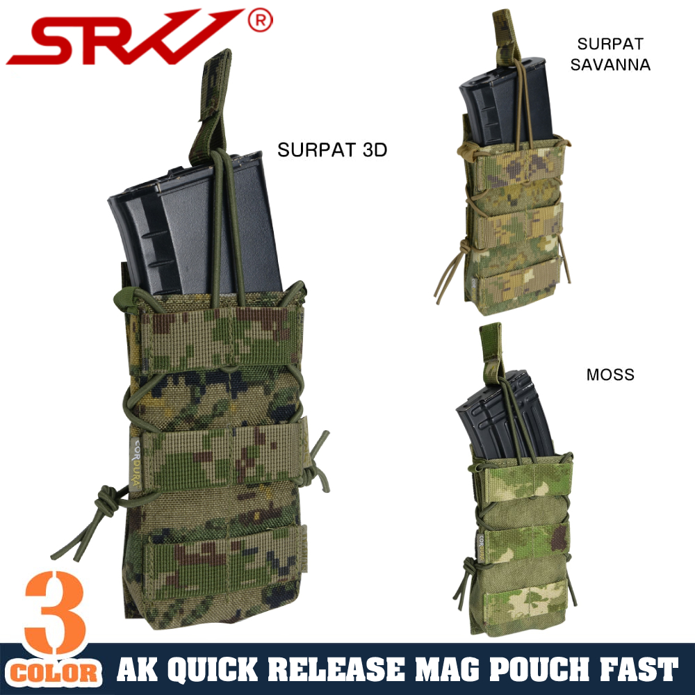 SRVV クイックリリースマグポーチ AK用 7.62/5.45×39mm オープントップ式