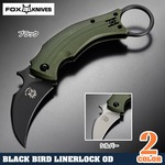 FOX KNIVES 折りたたみナイフ Black bird カランビット FX-591 OD
