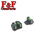 F&F GunParts ハイブリッドサイト 東京マルイ/クラウン M1911用 エアーコッキング 集光蓄光
