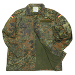 ドイツ軍放出品 コンバットジャケット 国旗パッチ付き フレクター迷彩 小サイズ