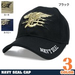 ベースボールキャップ NAVY SEAL 帽子 ロゴ入り 米国海軍特殊部隊 ベルクロ