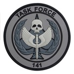 ミリタリーワッペン Task Force 141 コールオブデューティ PVC素材 ベルクロ