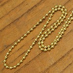 ボールチェーン 真鍮製 ドッグタグ用 クラフトパーツ