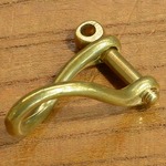 ツイストシャックル 真鍮パーツ ねじ込み式