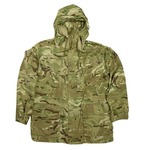 イギリス軍放出品 マウンテンパーカー 裏地メッシュなし 国旗パッチ付き MTPカモ 防風 防寒 スモック 小サイズ