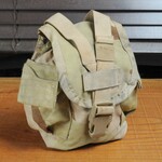 米軍放出品 キャンティーンポーチ MOLLE対応 DCU迷彩 3カラーデザートカモ