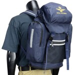 イギリス軍放出品 フィールドパック ROYAL AIR FORCE ブルーカラー 容量約30L 反射材付き