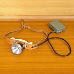 スイス軍放出品 ヘッドランプ 革ベルト 観賞用