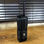 イギリス警察 放出品 ラジオポーチ ベルトループ取り付け キャンパス生地 ブラック