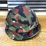 スイス軍放出品 ヘルメットカバー M71用 アルペンカモ