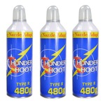 サンダーシュート TYPE R エアガン用ガス THUNDER SHOOT ロングノズル 480g