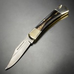 ハンドメイド 折りたたみナイフ ハンドル ロックバック式 ホーンハンドル