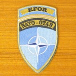 イギリス軍放出品 ワッペン NATO コソボ治安維持部隊 ナイロン製 ベルクロ