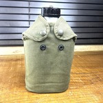フランス軍放出品 キャンティーン 水筒 ポーチ付き ベルトフック付き
